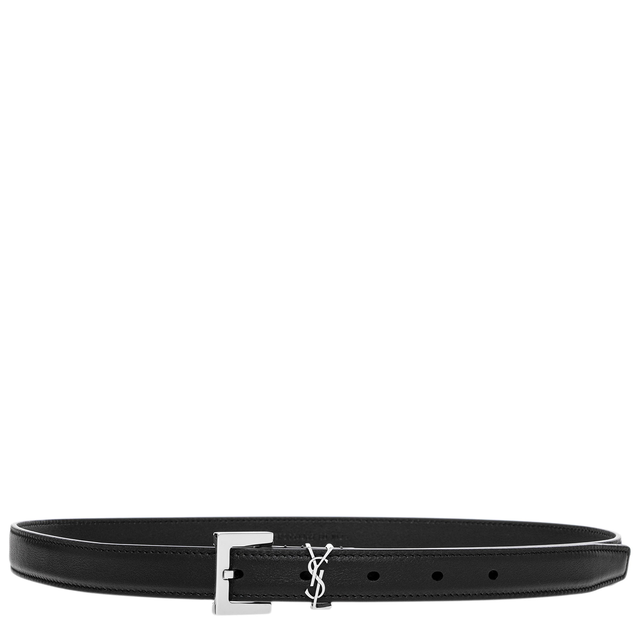 Saint Laurent Cassandre Thin Belt 0.75" Wide | Overstock
