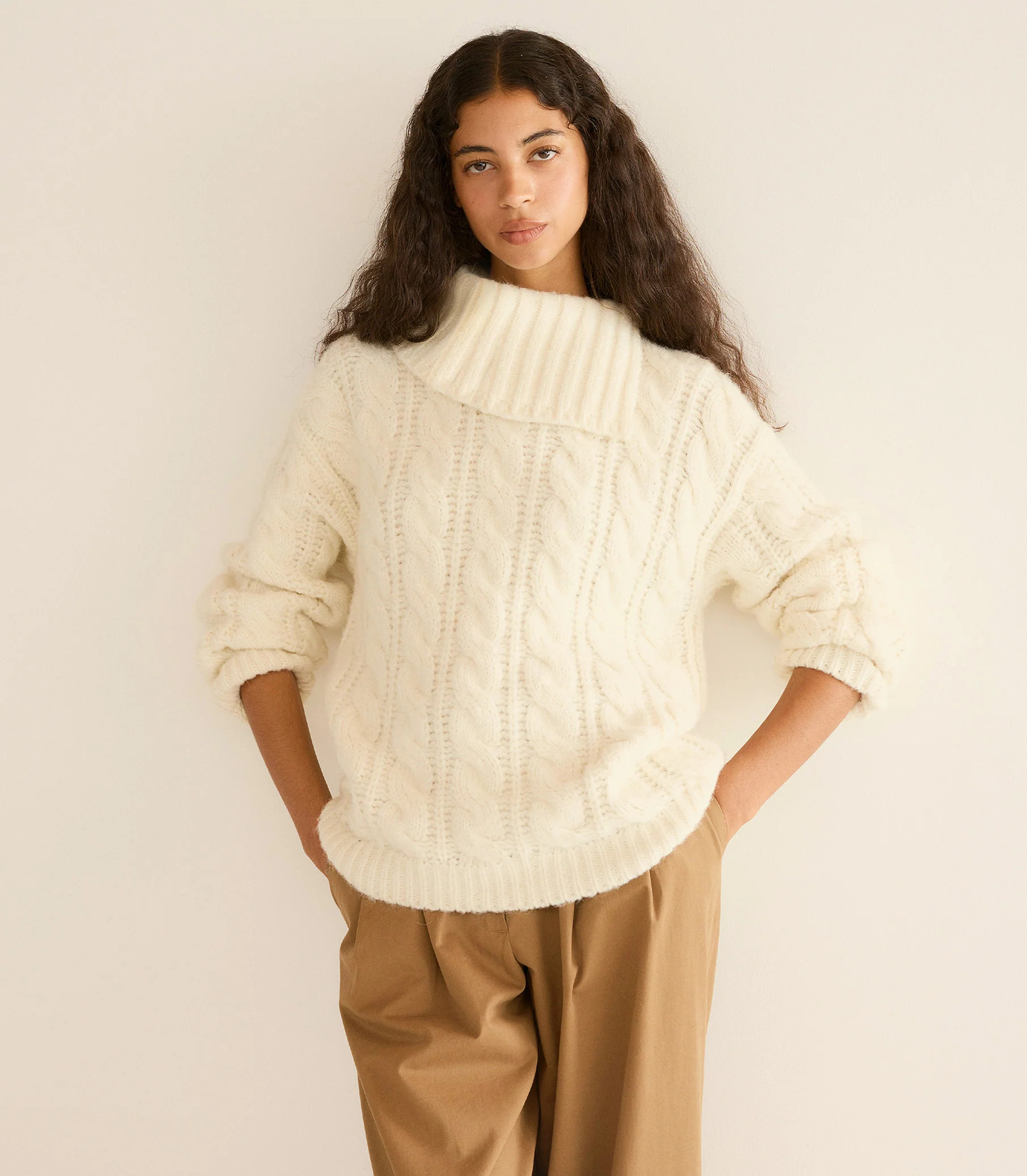 Halia Sweater - Ivory | DÔEN | DOEN