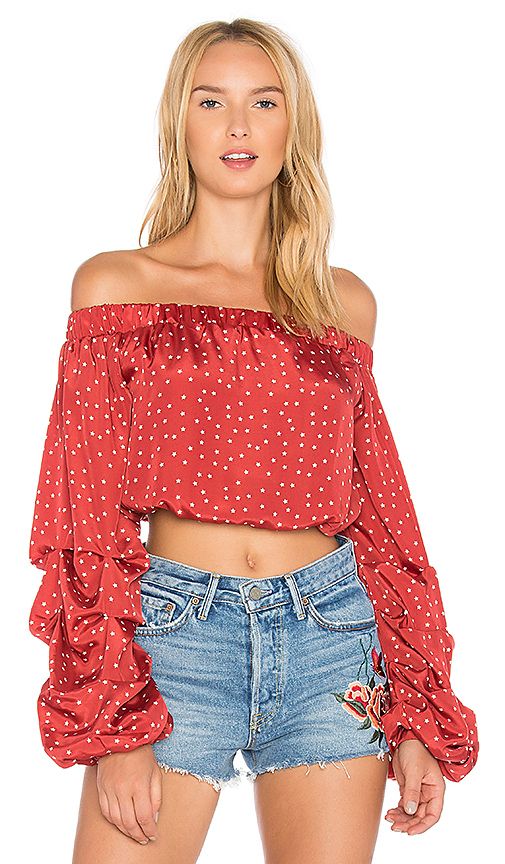 Lovers + Friends X REVOLVE Aurora Top in Red. - size L (also in M,S,XS) | Revolve Clothing