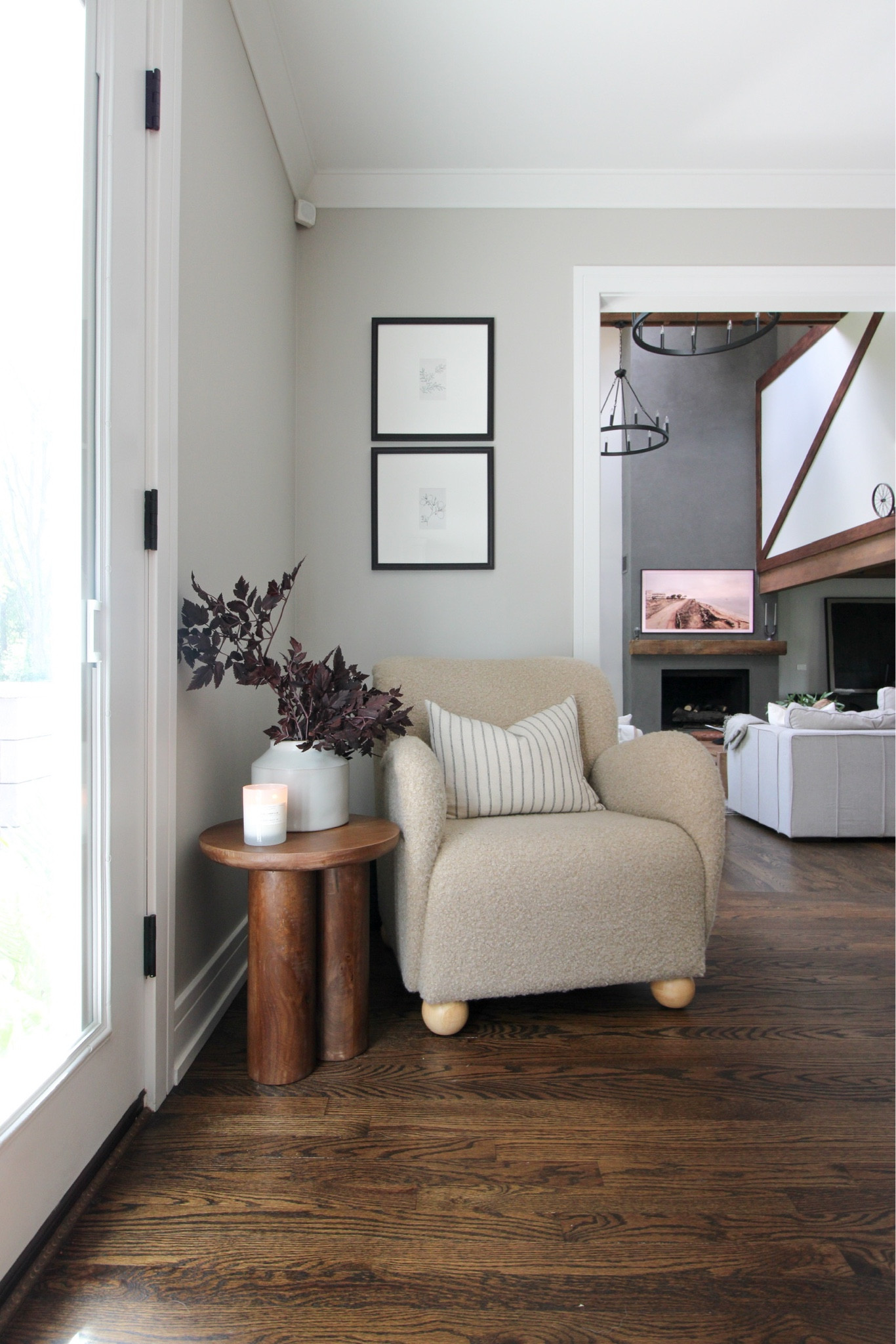 How stunning is the armchair from Joss & Main? It’s part of their Fall edit and I absolutely love the texture, size, and the bun feet! It pairs perfectly with this accent table, and makes the perfect chair for this nook between our kitchen, dining room, and family room! 

#LTKFind #LTKstyletip #LTKhome