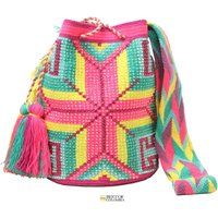 Crystal Wayuu Mochila Bag - Large With Beads Crossbody Crochet Sturdy | Etsy (US)