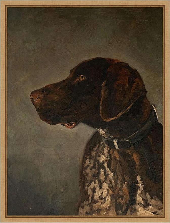 Amanti Art Framed Canvas Wall Art 24x18 Hunting Dog by Marian Parsons, Framed Wall Art Canvas, An... | Amazon (US)