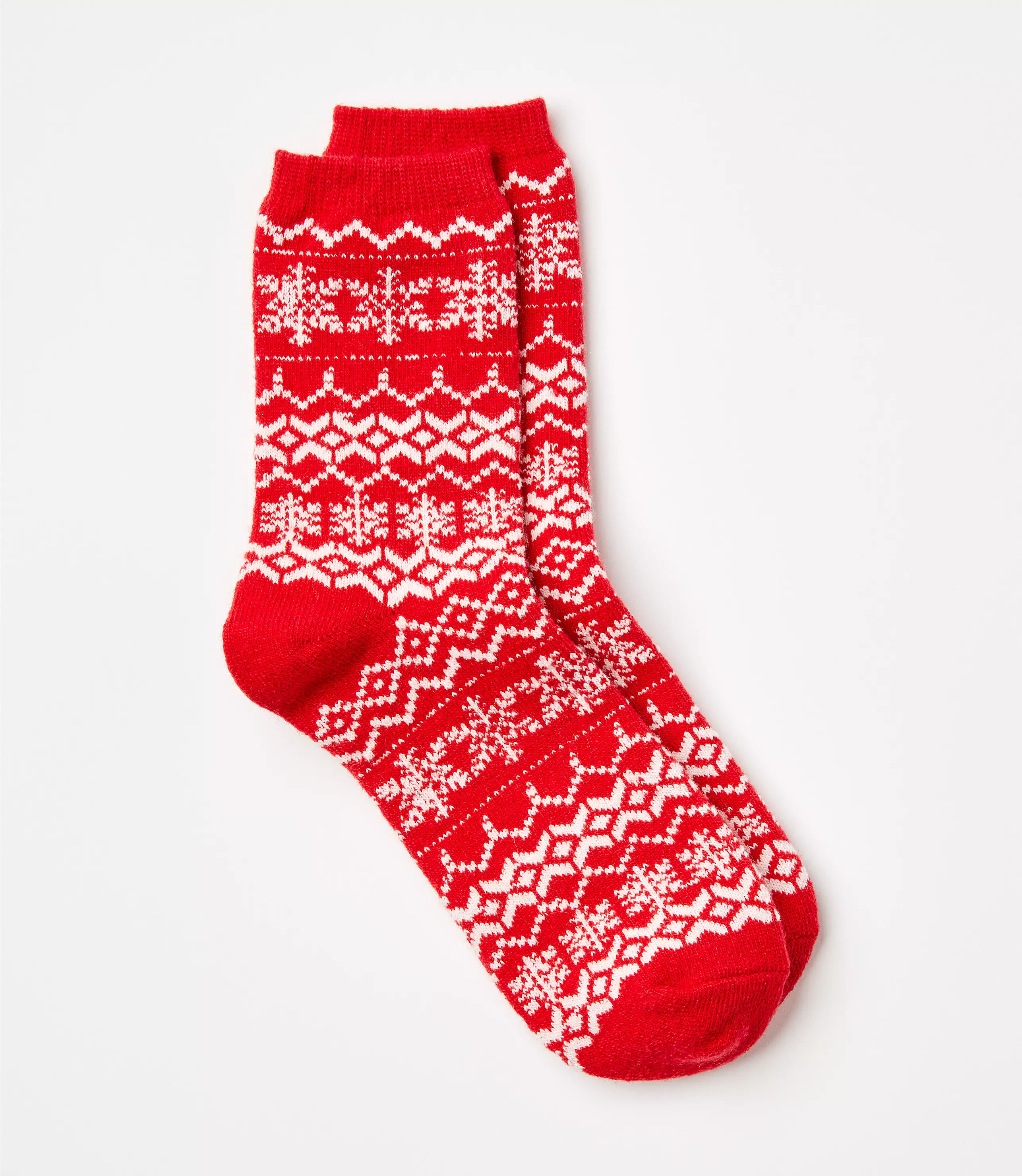 Fair Isle Cozy Crew Socks | LOFT