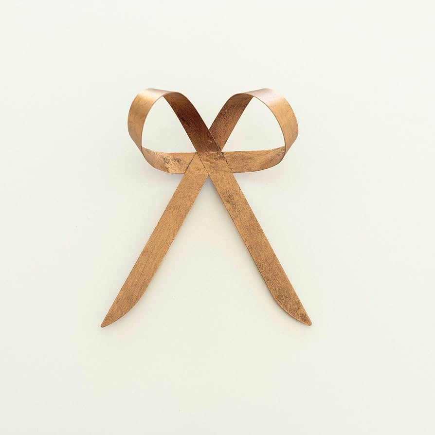 Rool Christmas Ornaments Gold Metal Bow Brass Bow Christmas Tree Decorations 1 Brass Bow Ornament... | Amazon (US)