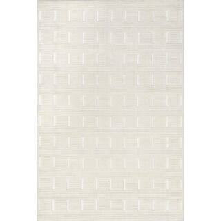 Emily Henderson Waverly Wool Ivory 9 ft. x 12 ft. Indoor/Outdoor Patio Rug | The Home Depot
