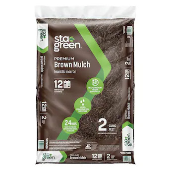 Sta-Green Premium 2-cu ft Brown Mulch | Lowe's