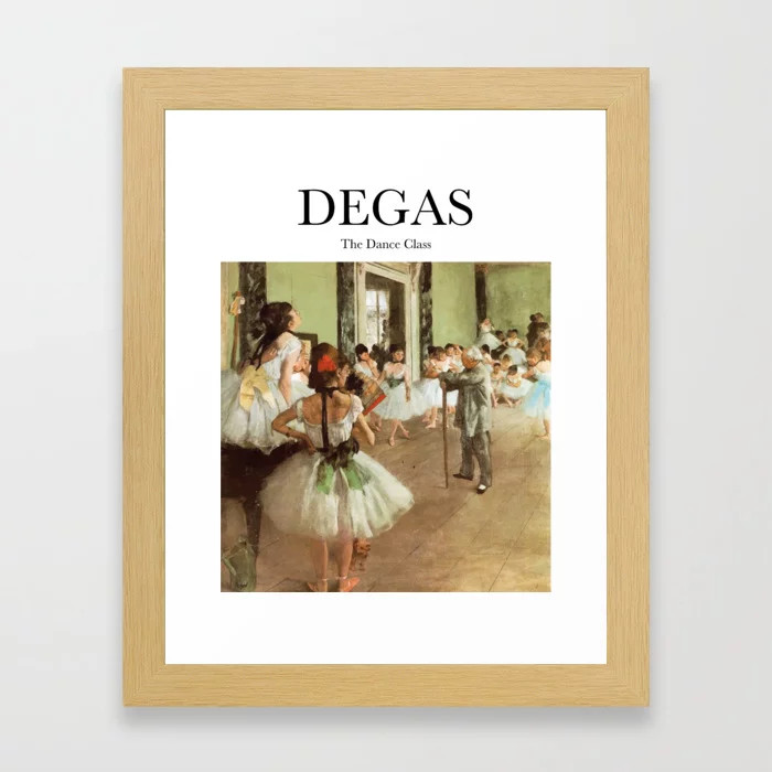 Degas - The Dance Class Framed Art Print | Society6