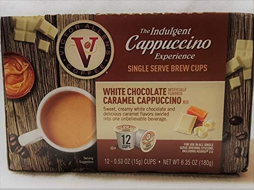 Victor Allen Indulgent White Chocolate Caramel Cappuccino Single Serve Cups - 12 Count | Amazon (US)
