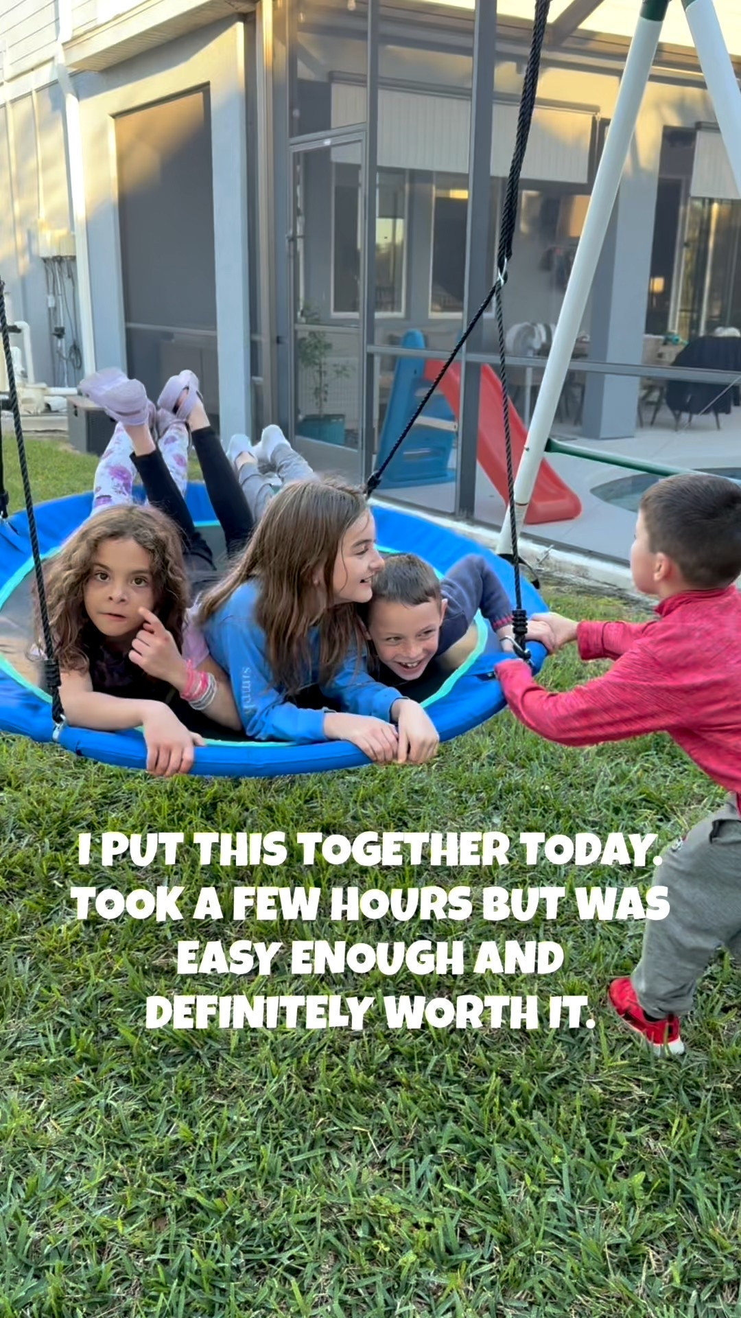 I spent a few hours today putting together this saucer swing for my kids and it did not disappoint! I was able to put it together by myself and it was fairly easy and well-made. This outdoor swing has accommodates a few kids at once with a high weight limit. The best part is it’s super affordable and high quality! It’s perfect for sensory seeking kids and neurodivergent kids. Here you’ll find the saucer swing plus some of my other favorite outdoor rides and activities for kids.
Outdoor activities. Toddler activities. Swing set. Play set. Wayfair. Kids toys. Kids activities. Mom life. Fun. Sale. Gift ideas. STEM. Outdoor toys. Ride on  

#LTKKids #LTKFindsUnder100 #LTKHome