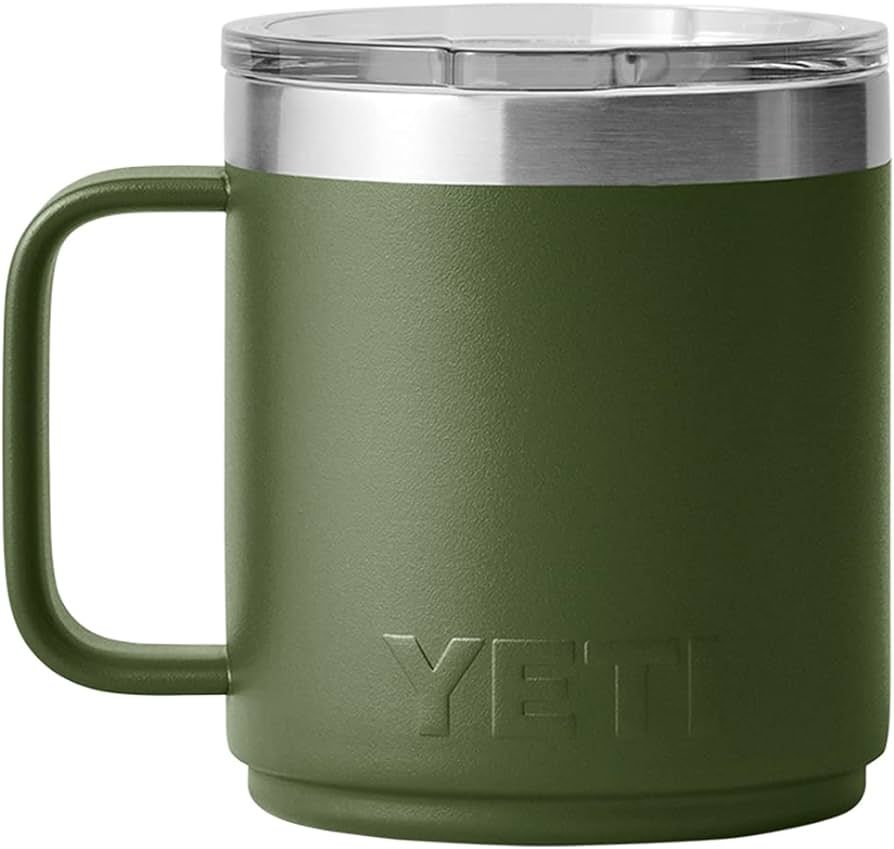 YETI Rambler 10 oz Stackable Mug, Stainless Steel, Vacuum Insulated with MagSlider Lid, Highlands Ol | Amazon (US)