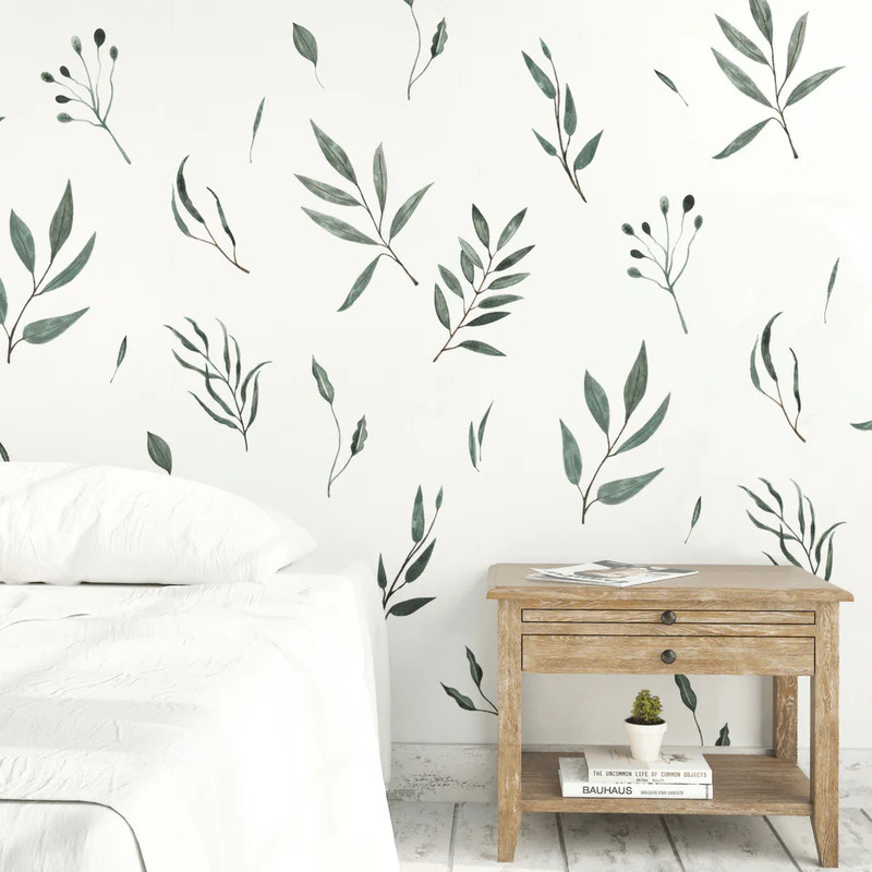 Watercolor Leaves Wall Decals | Project Nursery