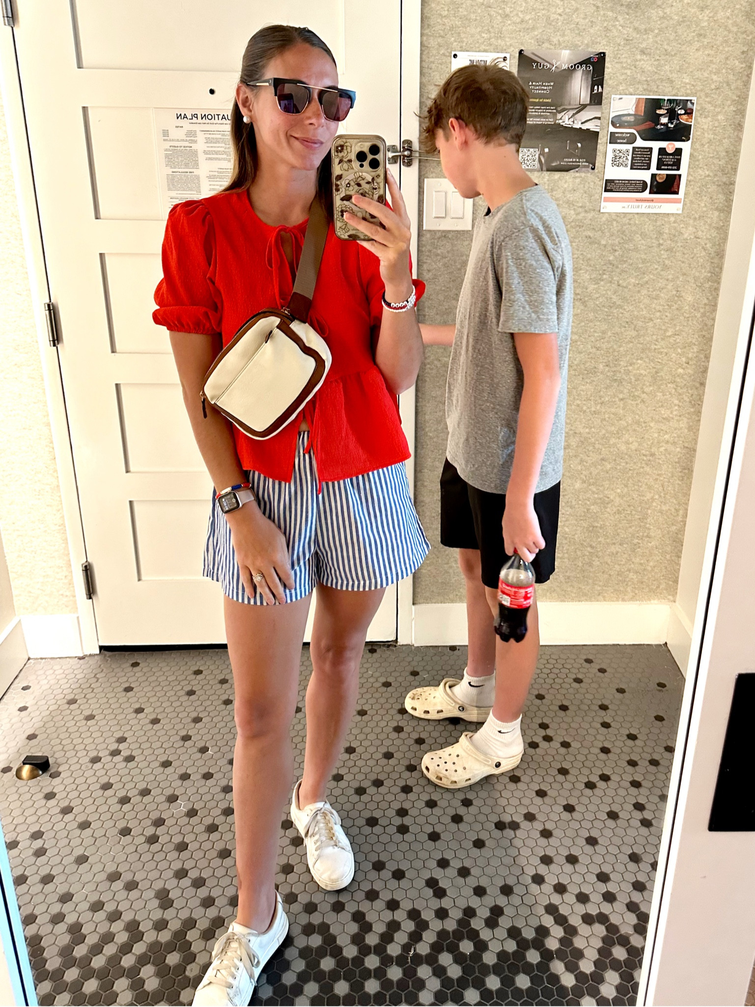 🇺🇸 Tie-front tops are super trendy right now. They’re so cute and I even wear them to work with the same color tank underneath. ♥️

#LTKTravel #LTKSeasonal #LTKStyleTip