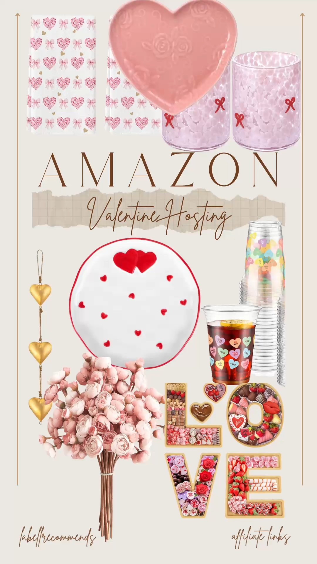 
Set the ultimate Valentine’s or Galentine’s hosting table with romantic glassware, curated dishware, charming dish towels, flowers, and festive serving pieces — everything you need to make your celebration stylish, cozy, and Pinterest-worthy.  #ValentinesDecor

#GalentinesTable #ValentinesHosting #HeartGlassware #ValentinesDecorIdeas


Valentine’s Day table setting, Galentine’s Day party ideas, Valentine’s day decor, hostess gifts, romantic glassware, festive dishware, pink/red floral accents ￼

#LTKSeasonal #LTKValentine #LTKHome