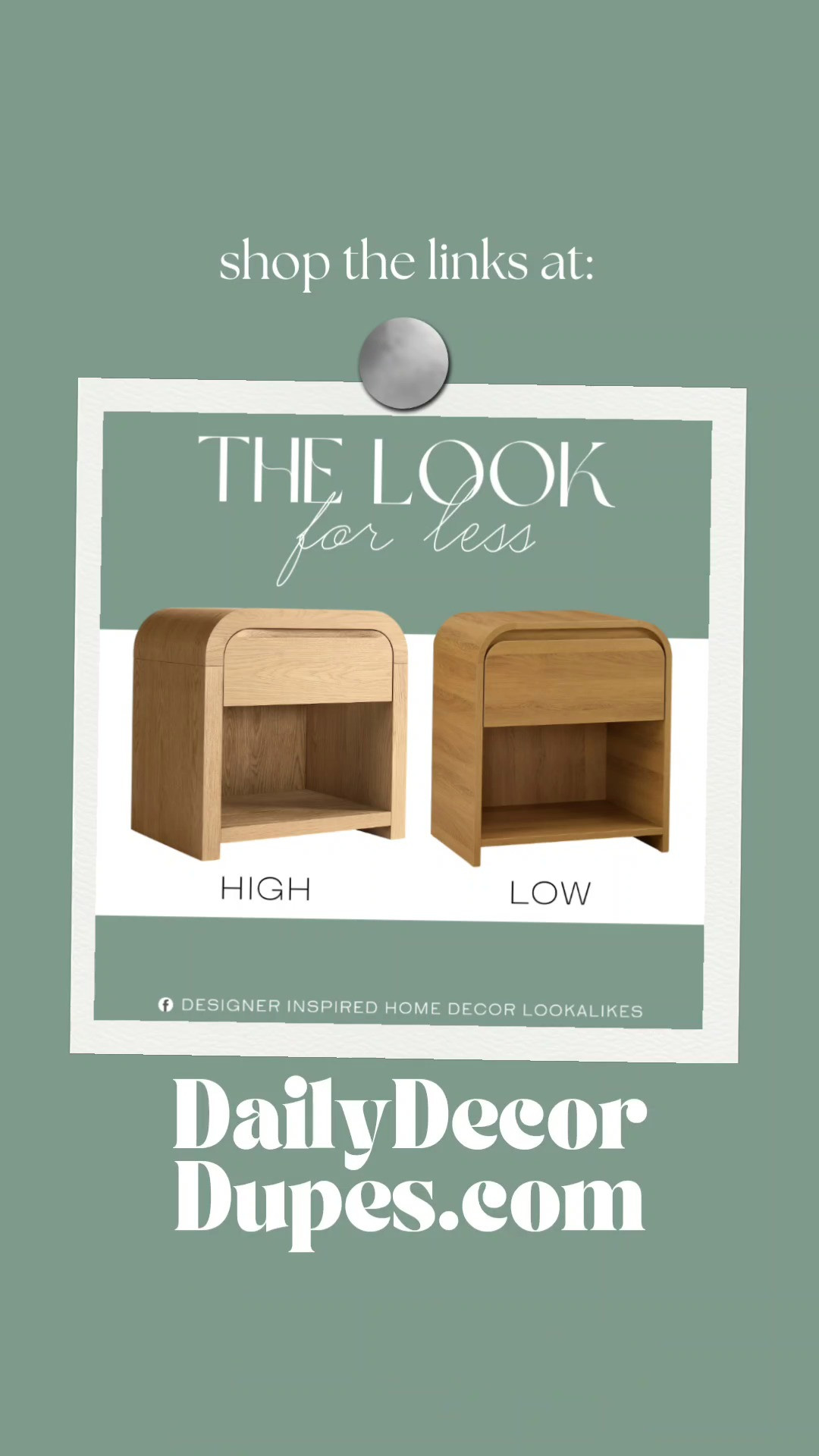 Inspired by Restoration Hardware Nightstand. Minimalist Bedside Table. Sleek Modern Nightstand. Mid-Century Modern Nightstand. Contemporary Bedroom Furniture. Wooden Modern Bedside Table. 

Home more affordable option find copy cat similar look for less budget friendly affordable cheap cheaper beautiful pretty. Clearance sale coupon code discount code promo code luxury lookalike look a like Inspo inspiration inspired by idea ideas Love like these? I share multiple every day in my FB group. 

 #LTKWatchNow #LTKHome #LTKSaleAlert