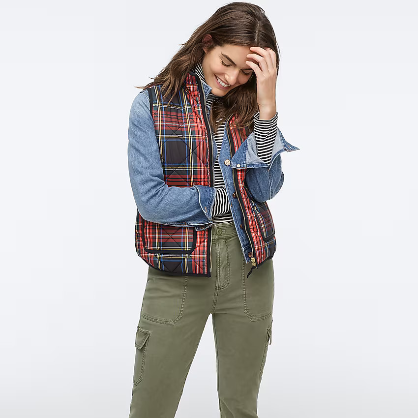 Excursion vest in Stewart tartan with PrimaLoft® | J. Crew US