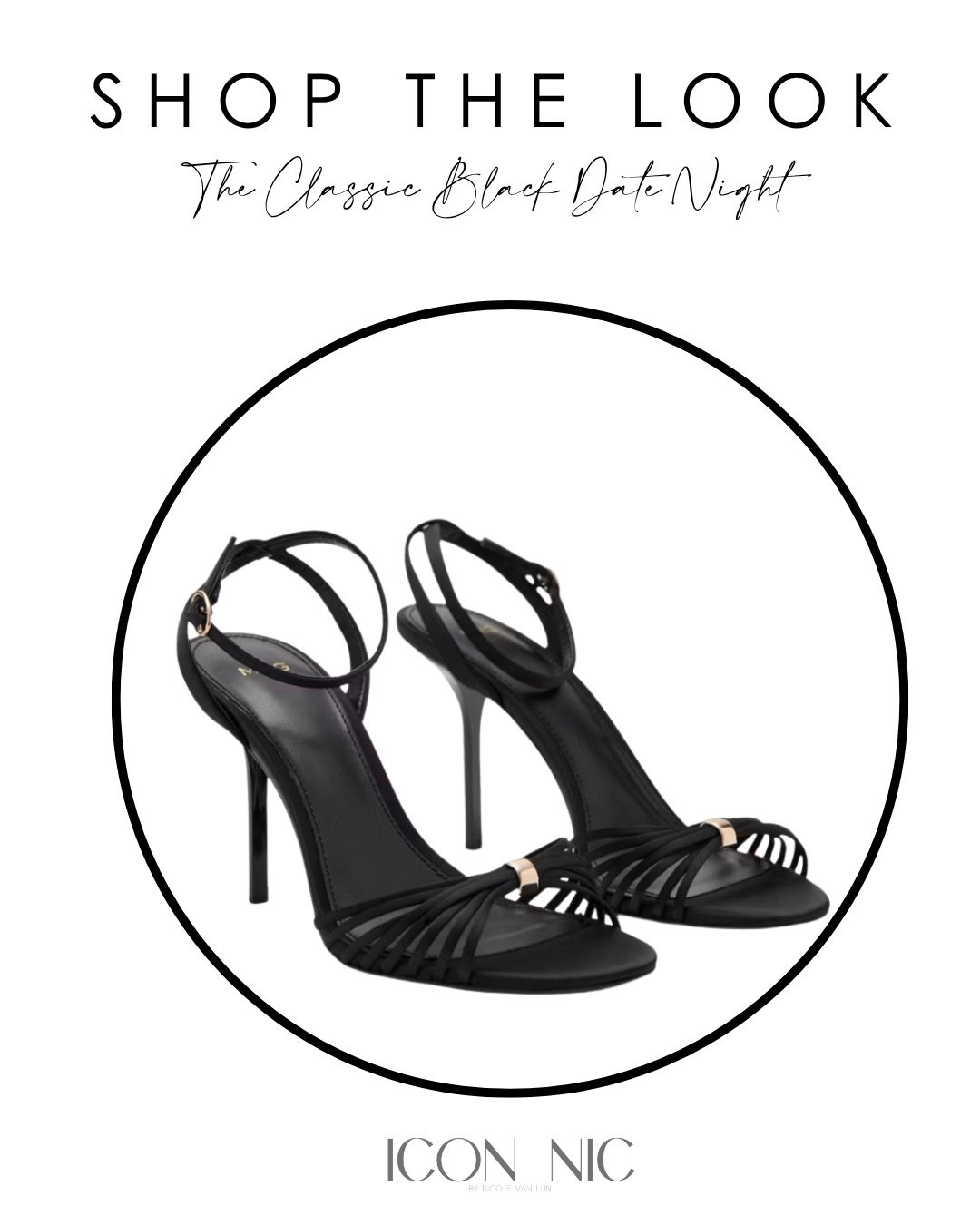 Strappy black heels with a gold detail because the finishing touch is never an afterthought. These are the shoes that make the whole look. 

#LTKootd #LTKSaleAlert #LTKTall