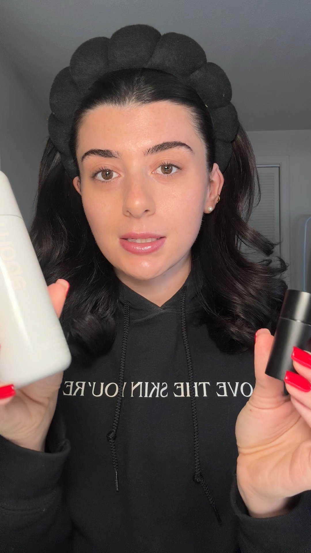 I am actually obsessed with this glazing milk from rhode and mixing my products with it. My bronzer mixes with it truly was amazing just look at my reaction. 

#LTKBeauty