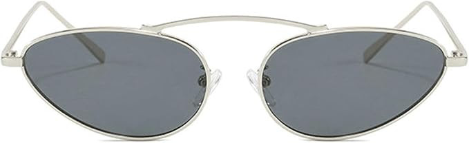 willochra Fashion Oval Y2K Sunglasses Women Vintage Small Alloy Gradient Sun Glasses Female Sexy ... | Amazon (US)