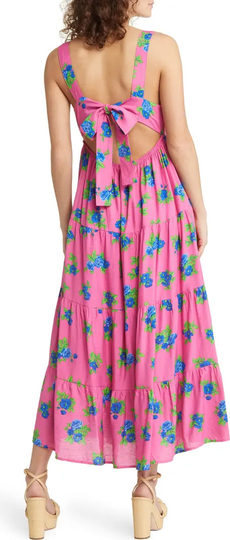 Floral Tiered Midi Sundress | Nordstrom