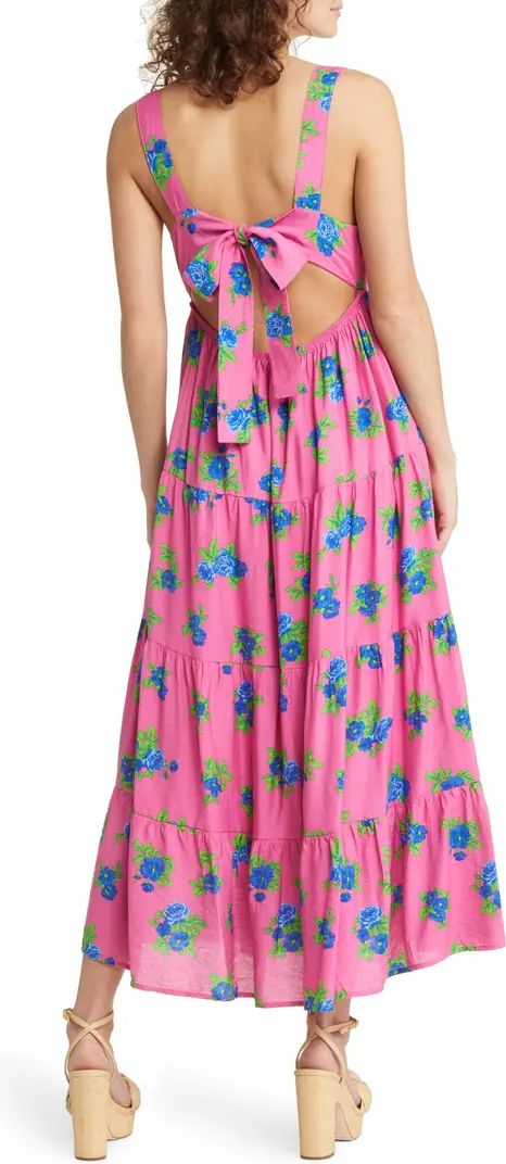 Floral Tiered Midi Sundress | Nordstrom