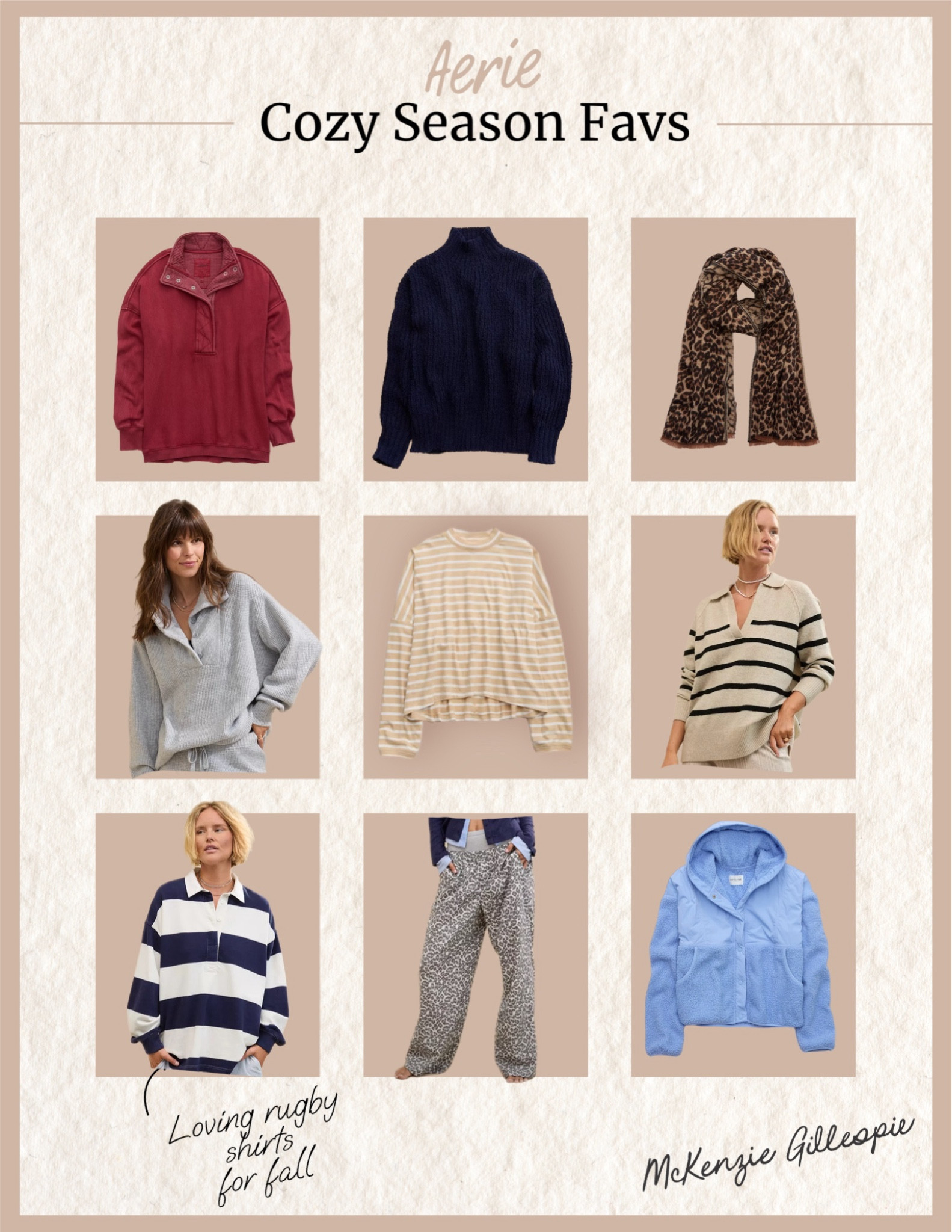 Aerie cozy season favorites 

#LTKHoliday #LTKSeasonal #LTKGiftGuide