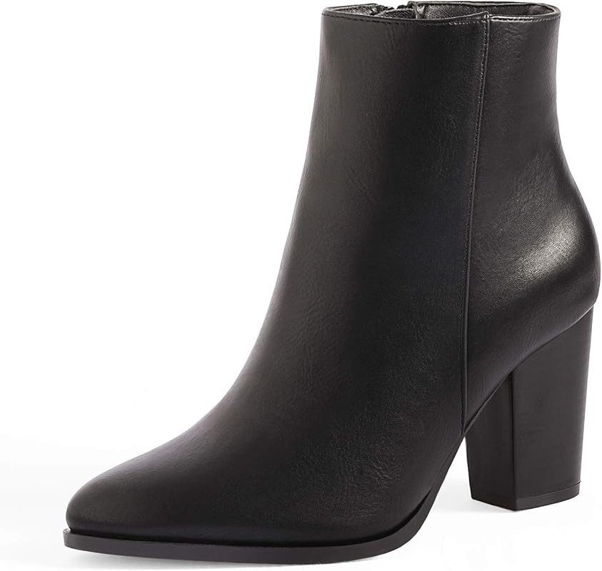 Women's Chunky Block Heel Ankle Booties | Amazon (US)