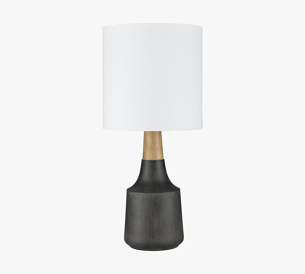 Cowan Petite Ceramic &amp; Wood Table Lamp (18") | Pottery Barn (US)