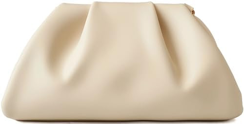 Women's Woven Evening Bag Ruched Dumpling Clutch Purse Detachable Chain Crossbody Bag | Amazon (US)