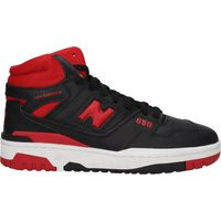 New Balance 650 Herrens Sneakers Leder Schwarz/Rot | Balardi (US & Canada)