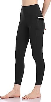 Colorfulkoala Women's High Waisted Yoga Pants 7/8 Length Leggings with Pockets | Amazon (US)