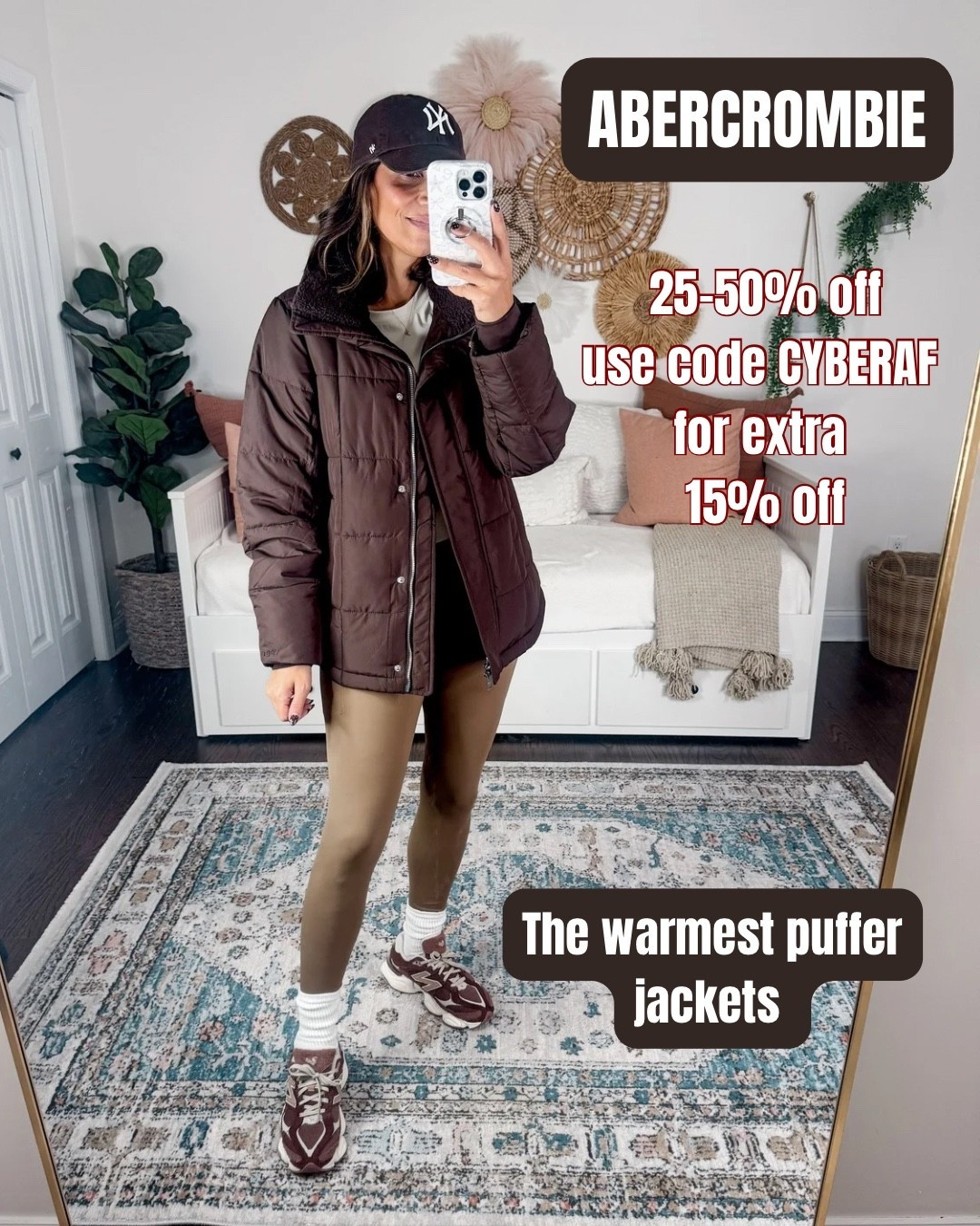 Abercrombie Black Friday sales 
Use code CYBERAF for stackable 15% off already on sale 
Love their coats 
Wearing small 

#LTKHoliday #LTKSaleAlert #LTKCyberWeek