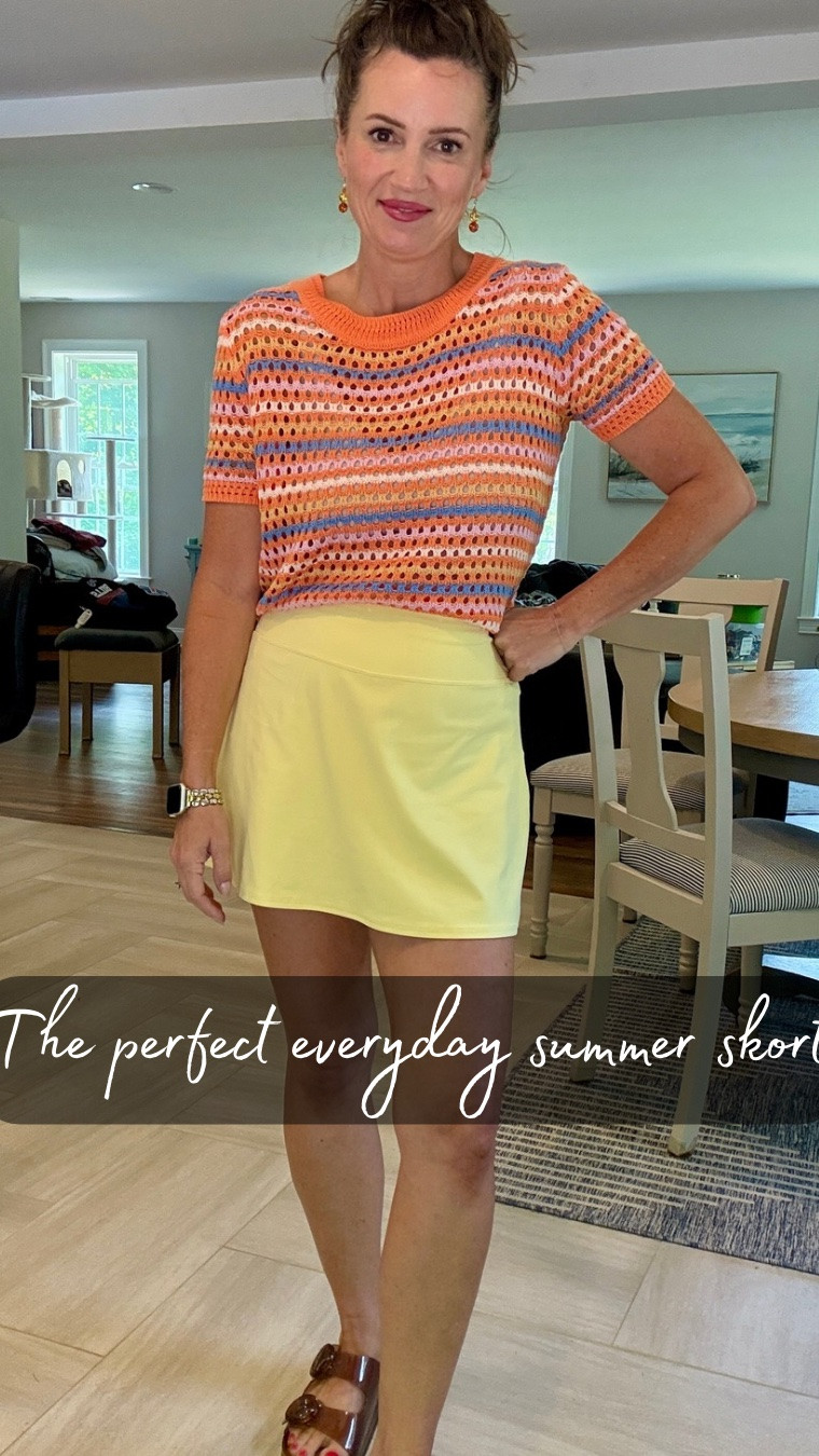 This buttery soft Colorfulkoala skort is comfortable, flattering, and easy to dress up or down. I’m wearing my true size (small). I linked the skort, a similar Walmart top, and my Target sandals!

#LTKootd #LTKOver40 #LTKActive