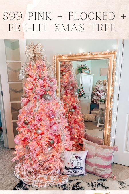 The most gorgeous pink + flocked + pre-lit 6 ft Christmas Tree 🤩💖💕🎄

Tree + all of my decorations are linked here 🫶

#LTKfindsunder100 #LTKHoliday #LTKSeasonal