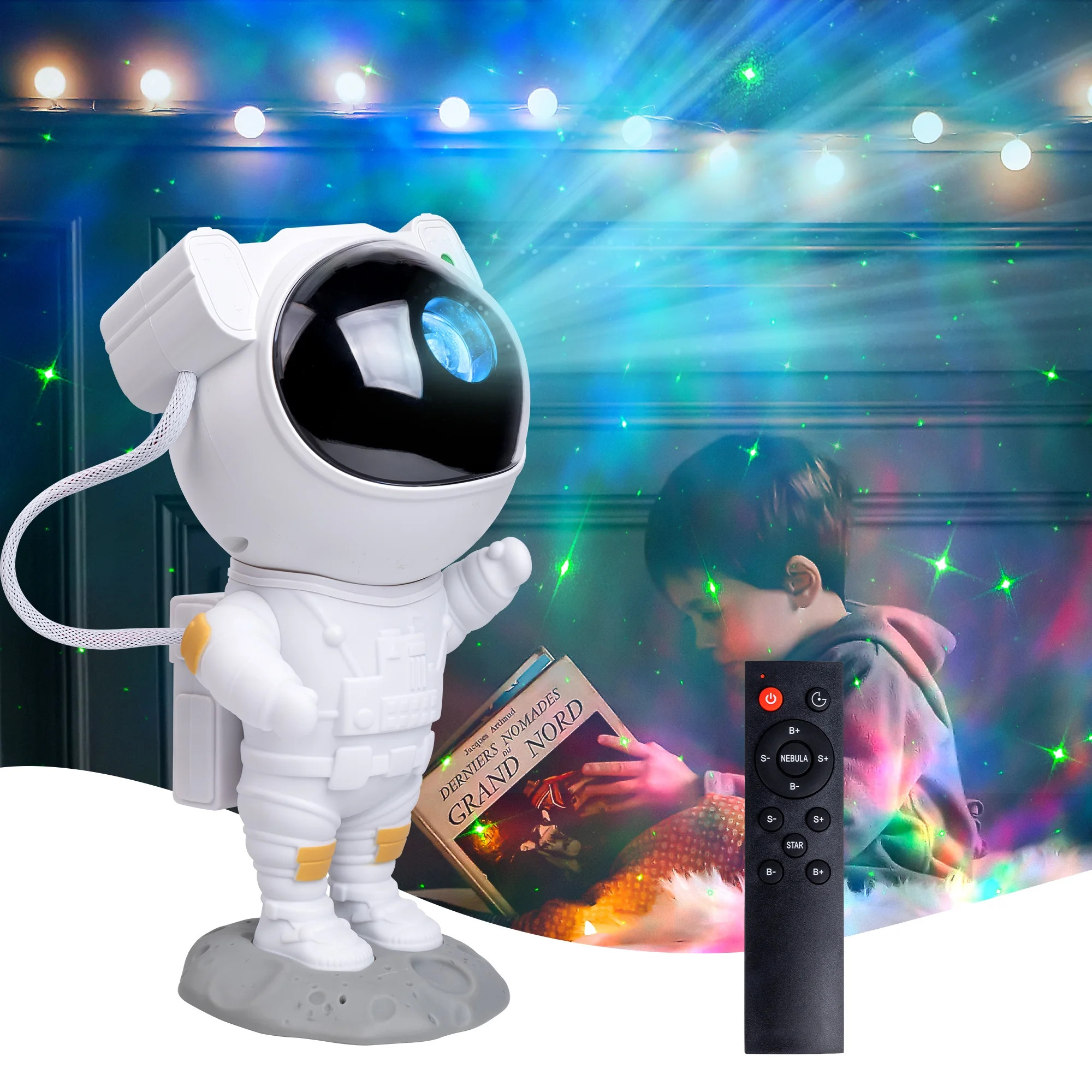 Star Projector Night Light with Timer and Remote Control, 360° Adjustable Astronaut Galaxy Proje... | Walmart (US)
