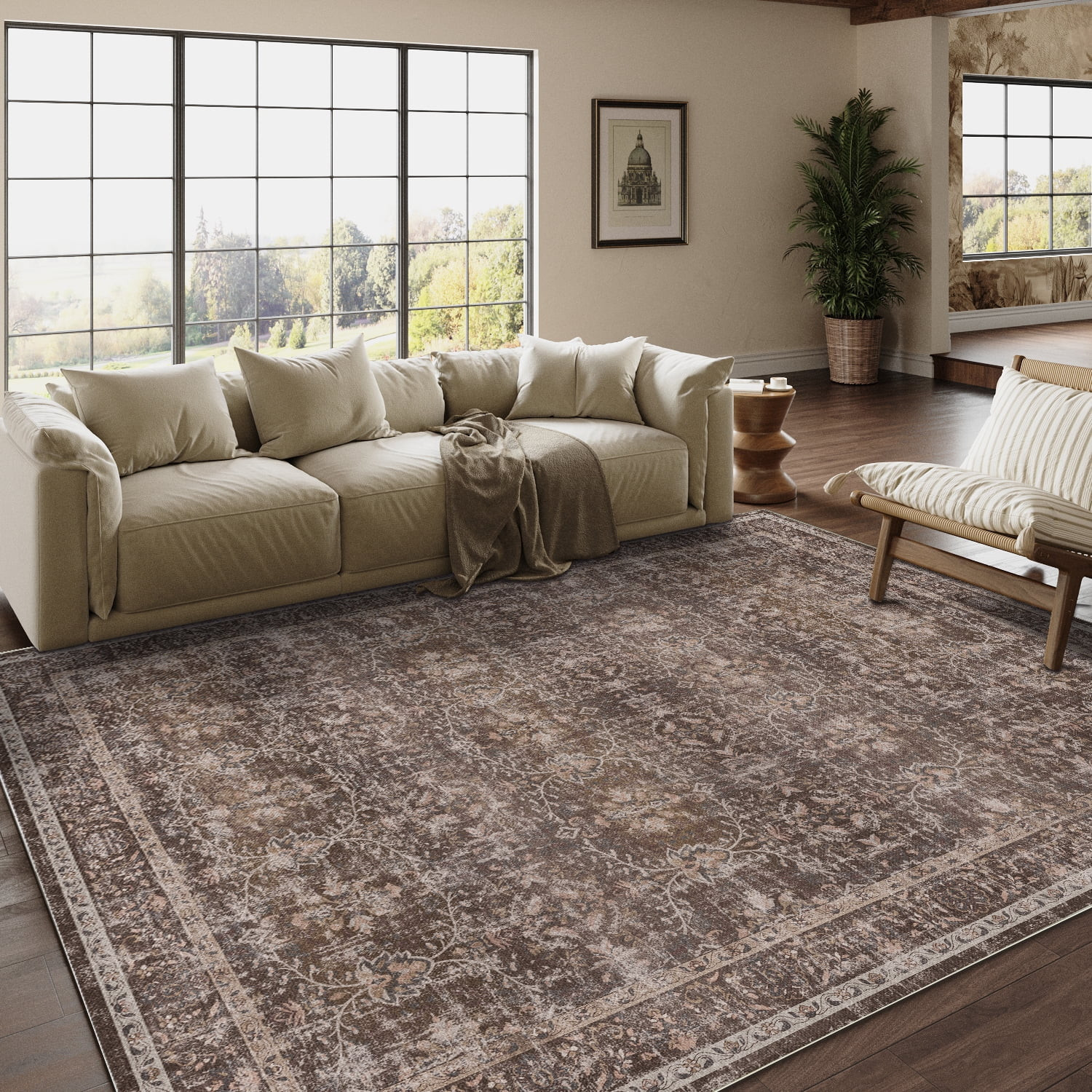 BERTHMEER Vintage Large Area Rugs 8’x10' Clearance for Living Room Bedroom Office Dining Room F... | Walmart (US)