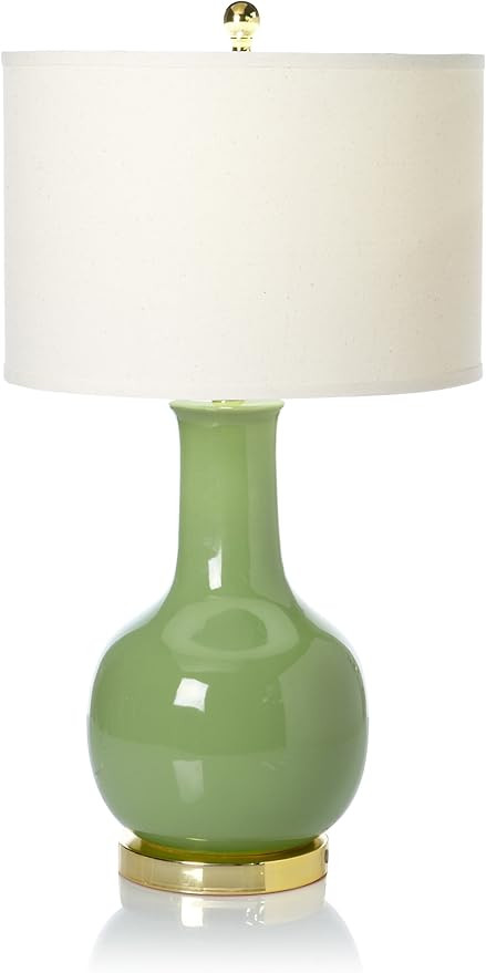 SAFAVIEH Lighting Collection Paris Modern Green Ceramic 28-inch Bedroom Living Room Home Office D... | Amazon (US)