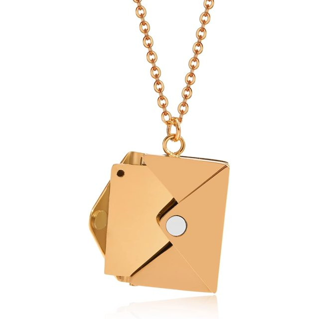 Personalized Locket Necklace For Women - Gifts For Women Love Heart Locket Necklace That Holds Pi... | Walmart (US)