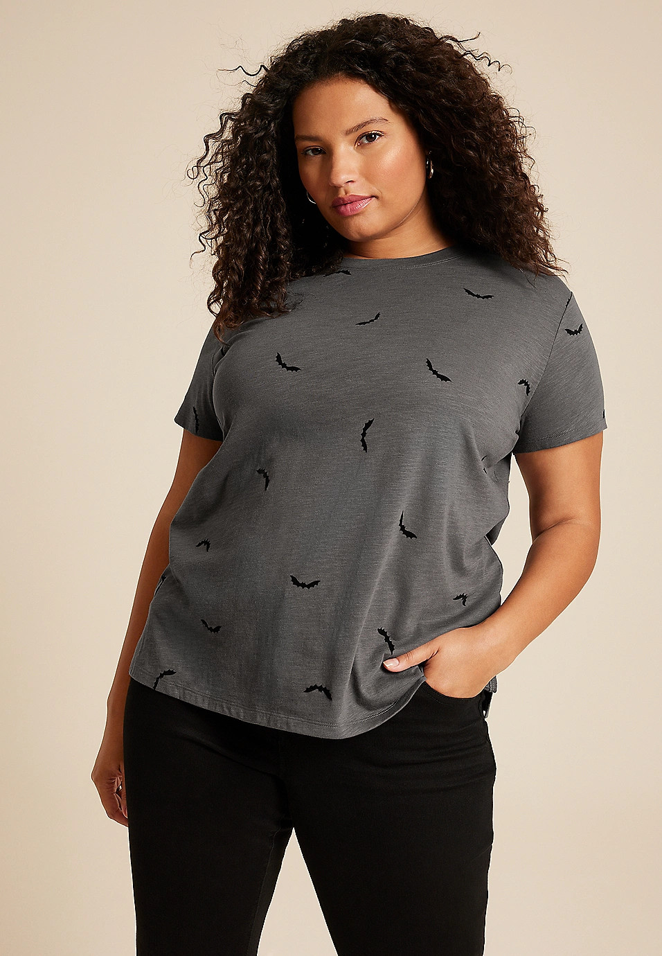 Plus Size 24/7 Dawson Bats Crew Neck Tee | Maurices