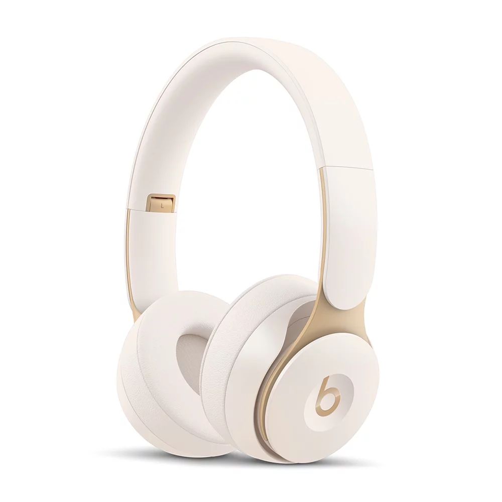Beats Solo Pro Wireless Noise Cancelling On-Ear Headphones with Apple H1 Headphone Chip - Ivory | Walmart (US)