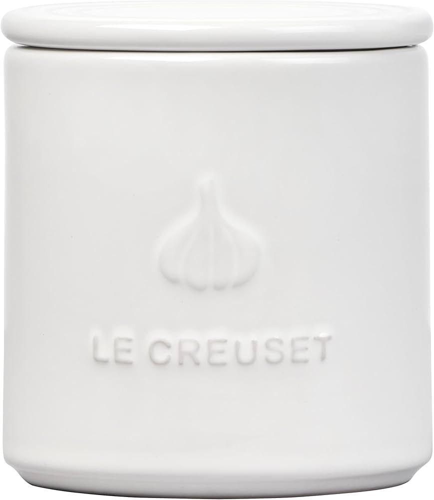 Le Creuset Stoneware Garlic Keeper, 14 oz., White | Amazon (US)