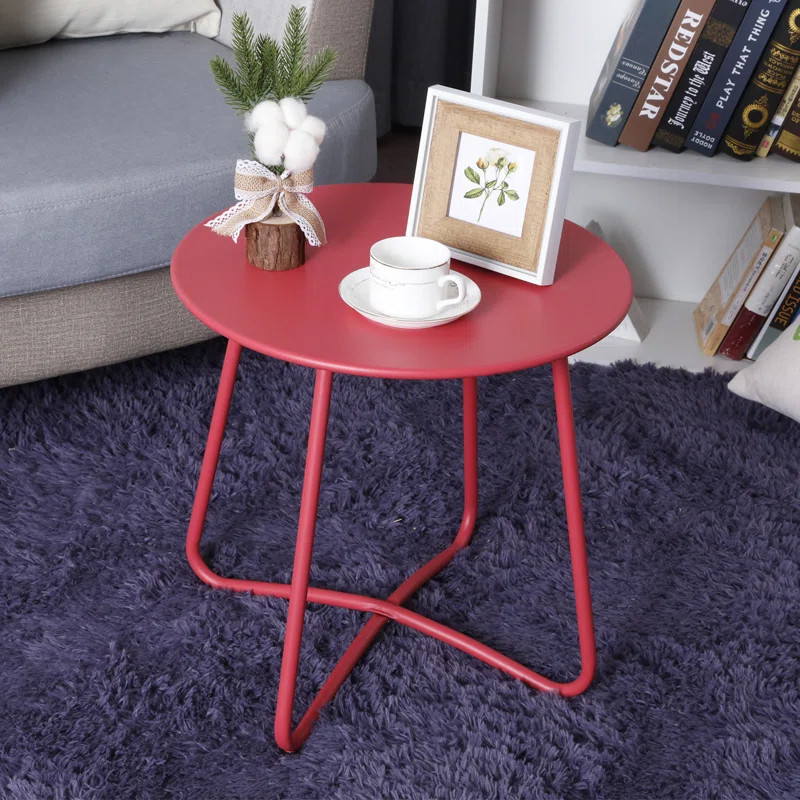 Bertradis Metal Outdoor Side Table | Wayfair North America