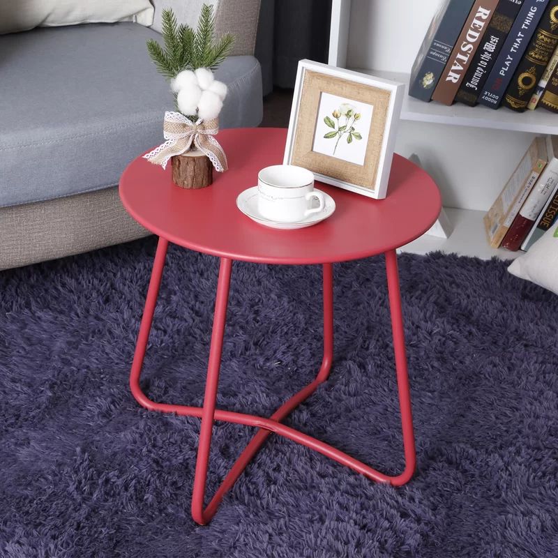 Bertradis Metal Outdoor Side Table | Wayfair North America