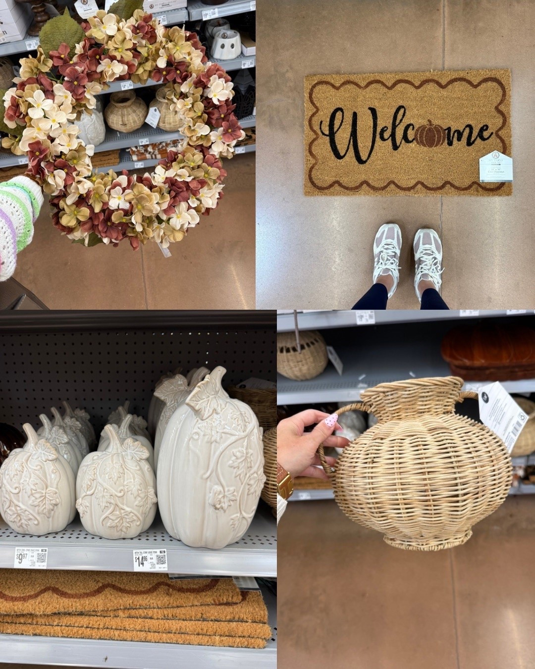 @Walmart fall home finds 


Pumpkin, rattan, welcome mat, fall finds

#LTKSeasonal #LTKHome