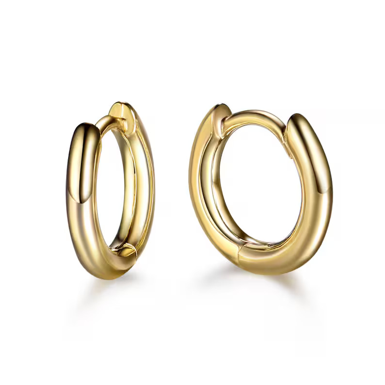 Small Gold Hoop Earrings Gold Huggie Earrings Small Hoop | Etsy | Etsy (US)