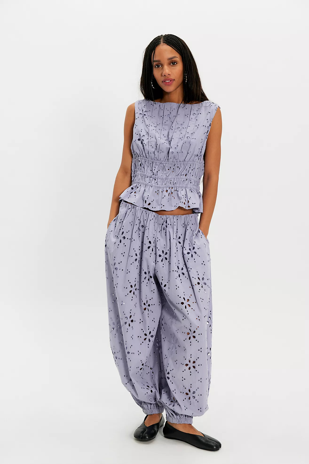 Jude Eyelet Pant Set | Free People (Global - UK&FR Excluded)