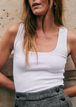 Click for more info about Juan Tank Top - Black - Organic Cotton - Sézane