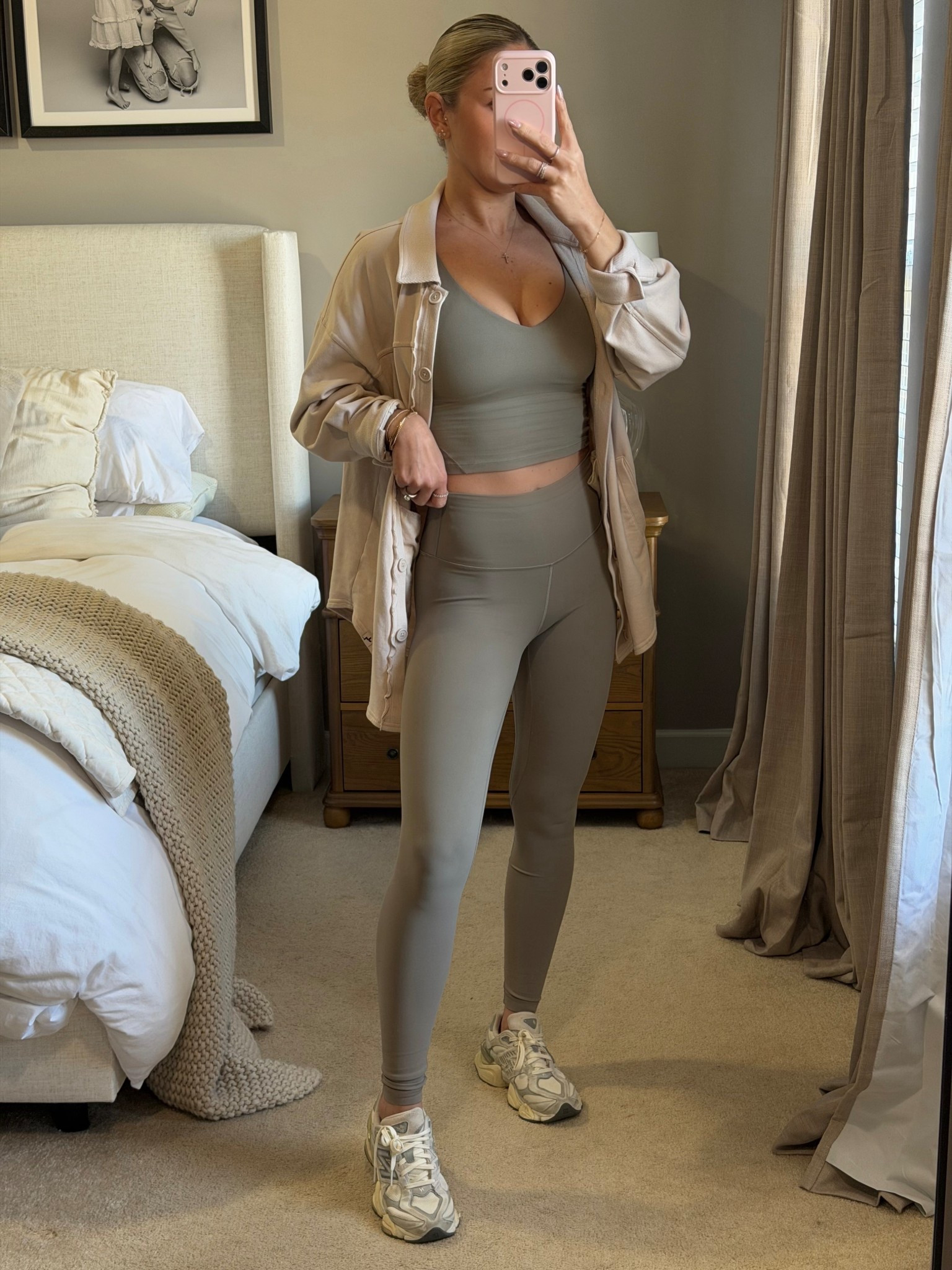 Wearing a small in set and medium in shirt 

#LTKTall #LTKmomlife #LTKActive