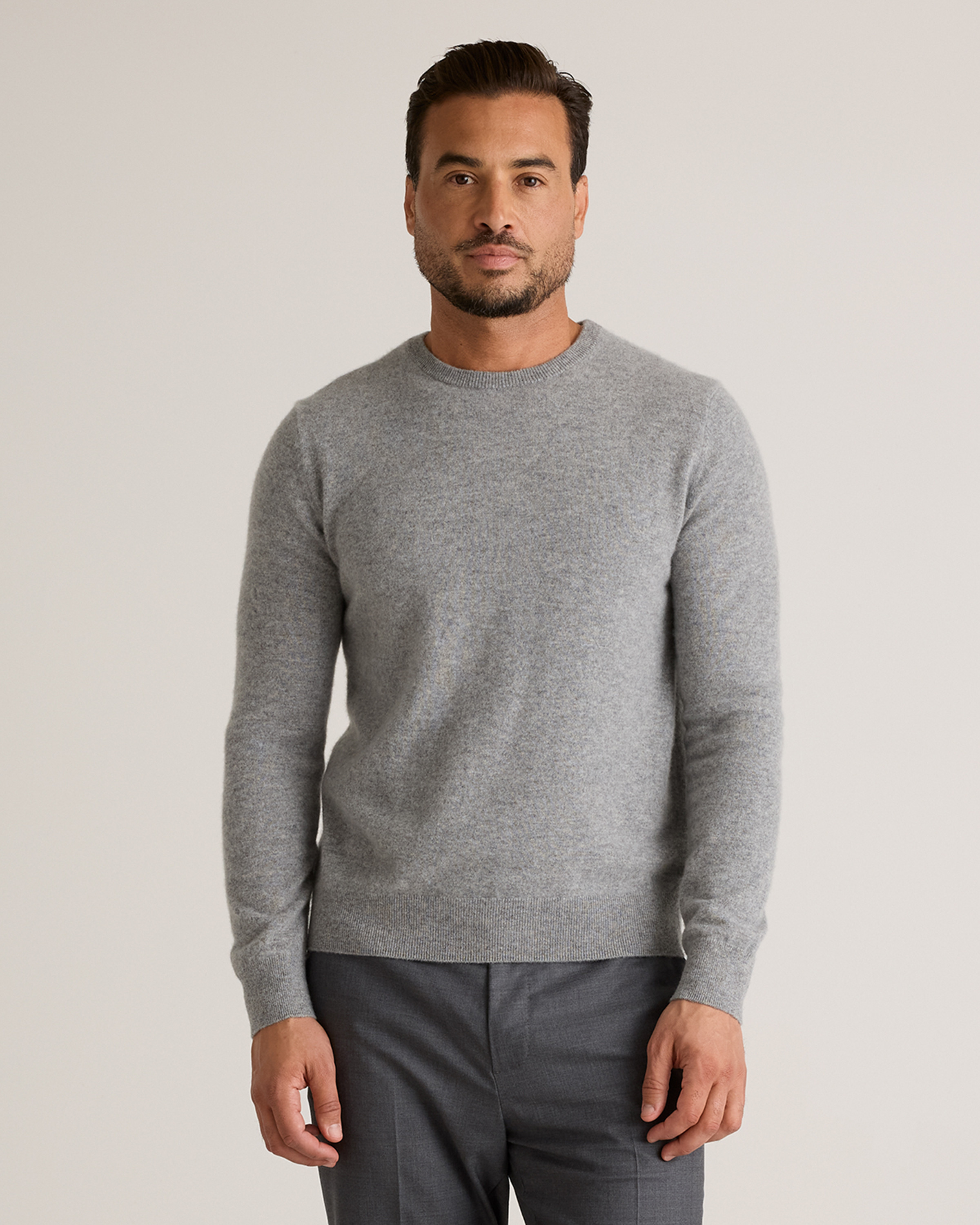 Quince | The Cashmere Crewneck in Heather Grey | 100% Grade A Cashmere Sweater - Size Small | Quince