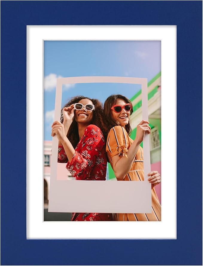 Vittanly 5x7 Picture Frame, Engineered Wood with Shatter Resistant Plexiglass, Display Pictures 4... | Amazon (US)