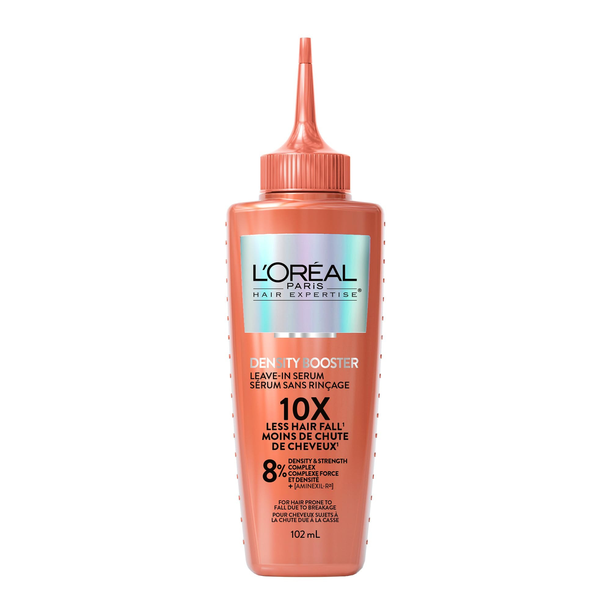 L'Oréal Paris Hair Expertise Density Booster Hair Serum, Leave In Serum, with Aminexil-R for Fall Due to Breakage, For Thinning and Fine Hair, Pack of 1, 102ml | Amazon (CA)